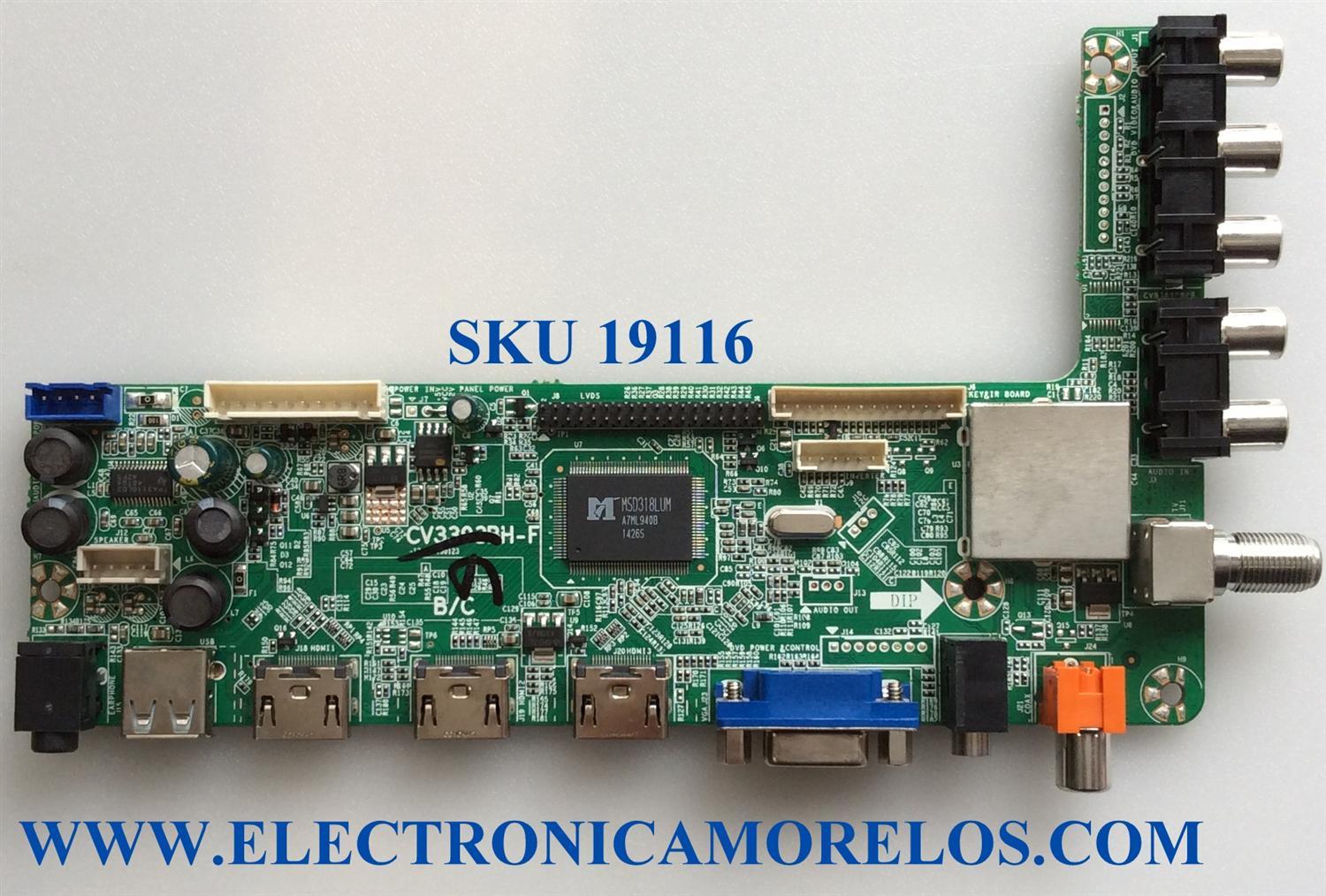MAIN / QUASAR 4AJ2255 / CV3393BH-F / SMT1410026 / E252098 / PANEL SMT1410026 / MODELO SQ5001